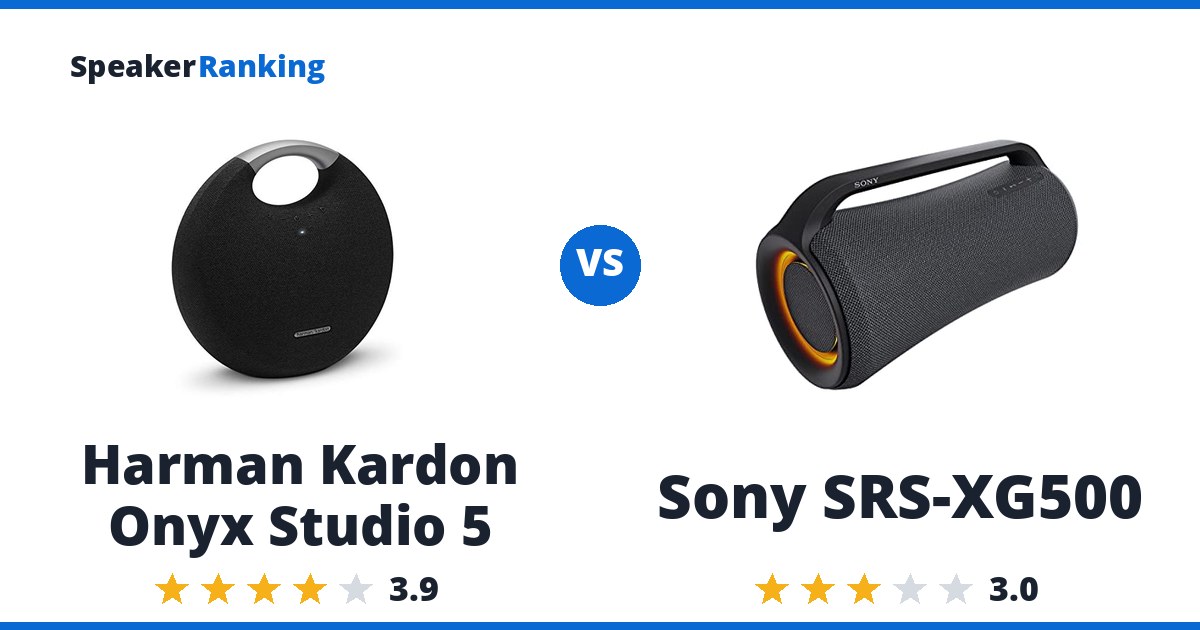 Harman Kardon Onyx Studio 5 vs Sony SRS-XG500