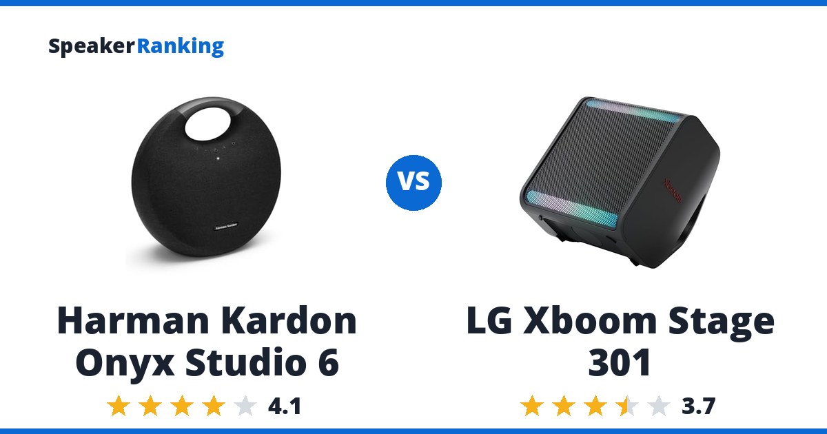 Harman Kardon Onyx Studio 6 vs LG Xboom Stage 301