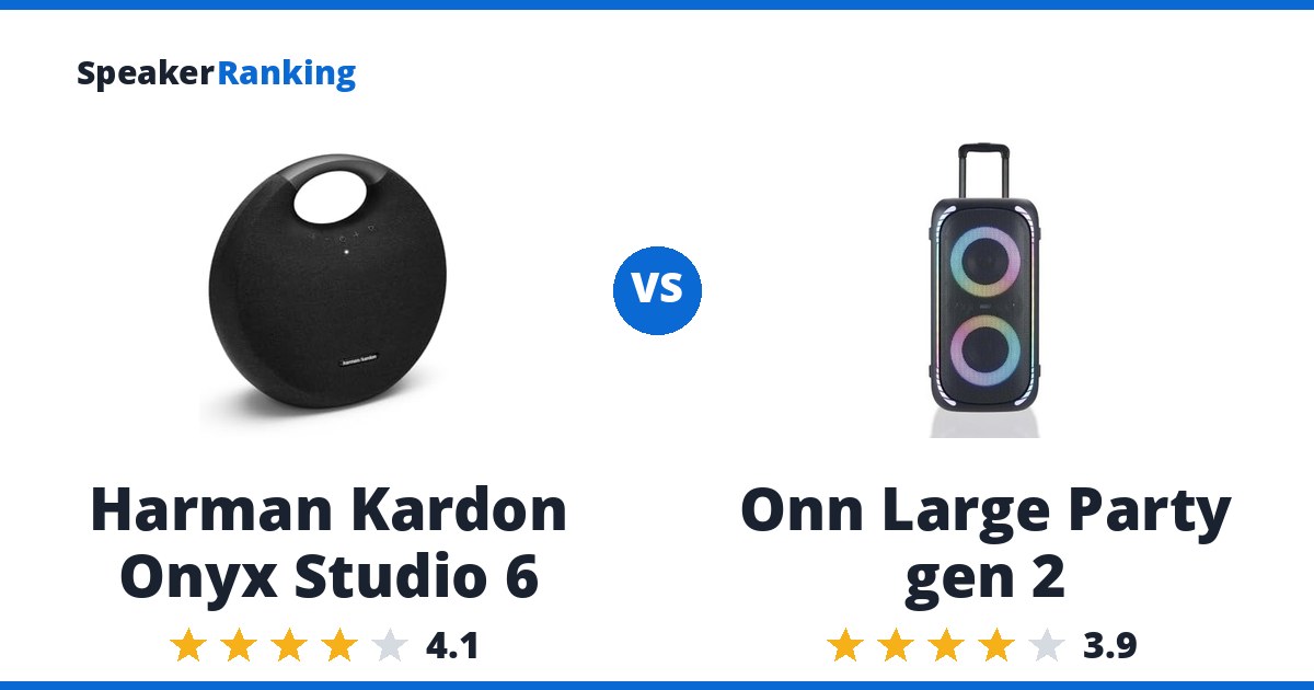 Harman Kardon Onyx Studio 6 vs Onn Large Party gen 2