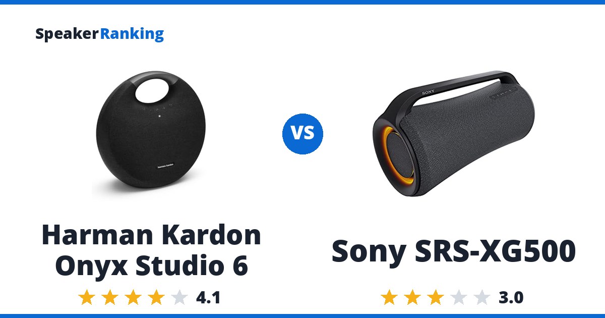 Harman Kardon Onyx Studio 6 vs Sony SRS-XG500