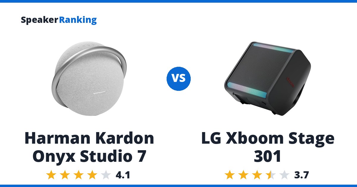 Harman Kardon Onyx Studio 7 vs LG Xboom Stage 301
