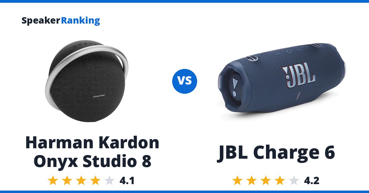 Harman Kardon Onyx Studio 8 vs JBL Charge 6