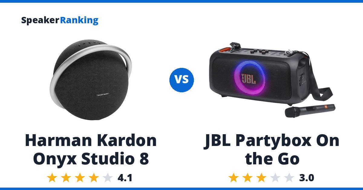 Harman Kardon Onyx Studio 8 vs JBL Partybox On the Go