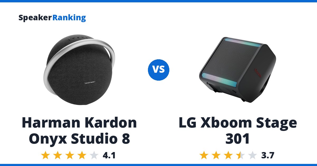Harman Kardon Onyx Studio 8 vs LG Xboom Stage 301