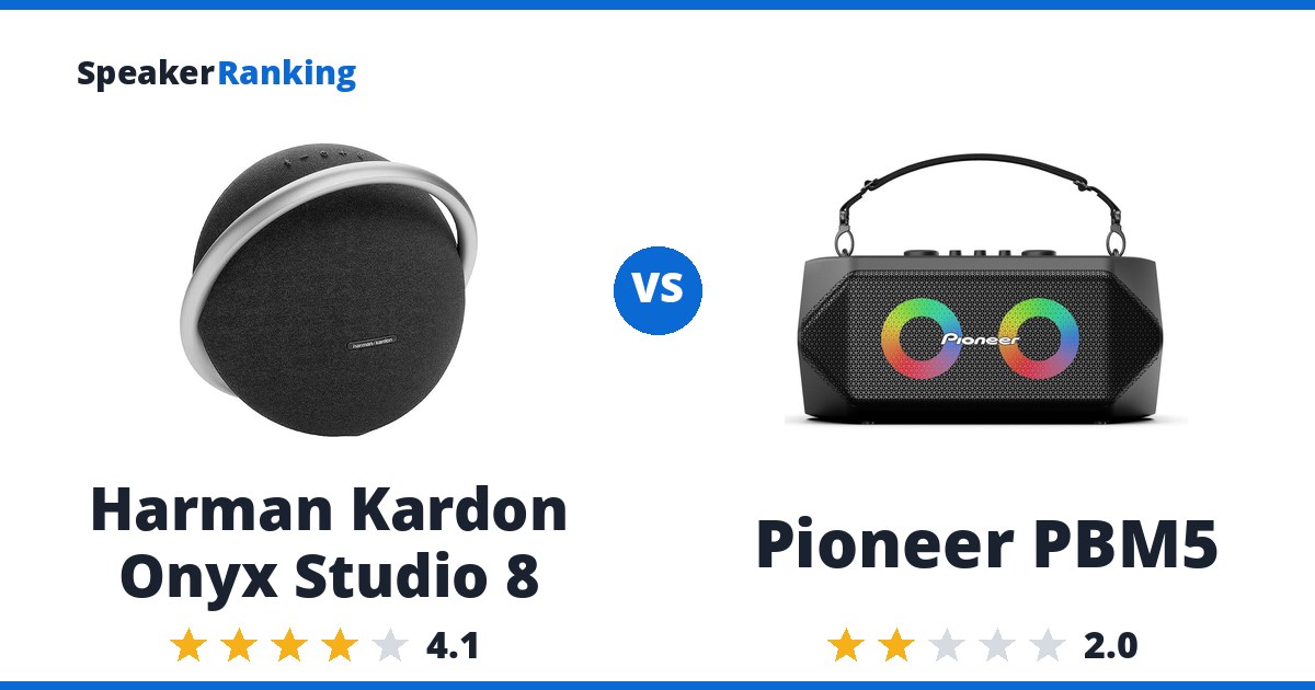 Harman Kardon Onyx Studio 8 vs Pioneer PBM5