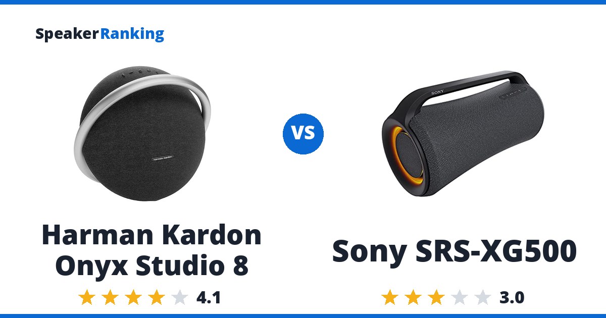 Harman Kardon Onyx Studio 8 vs Sony SRS-XG500