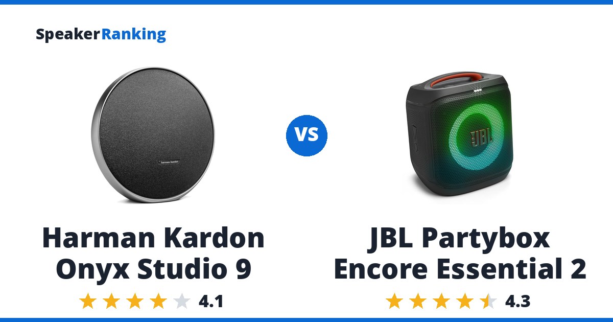 Harman Kardon Onyx Studio 9 vs JBL Partybox Encore Essential 2