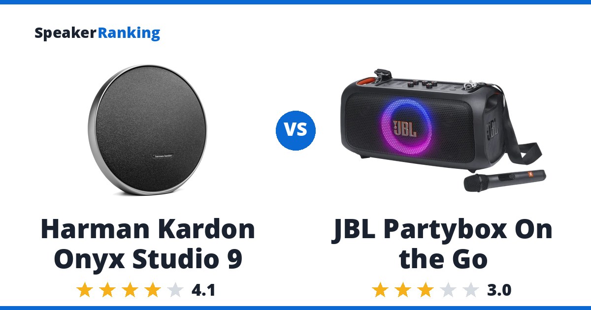 Harman Kardon Onyx Studio 9 vs JBL Partybox On the Go