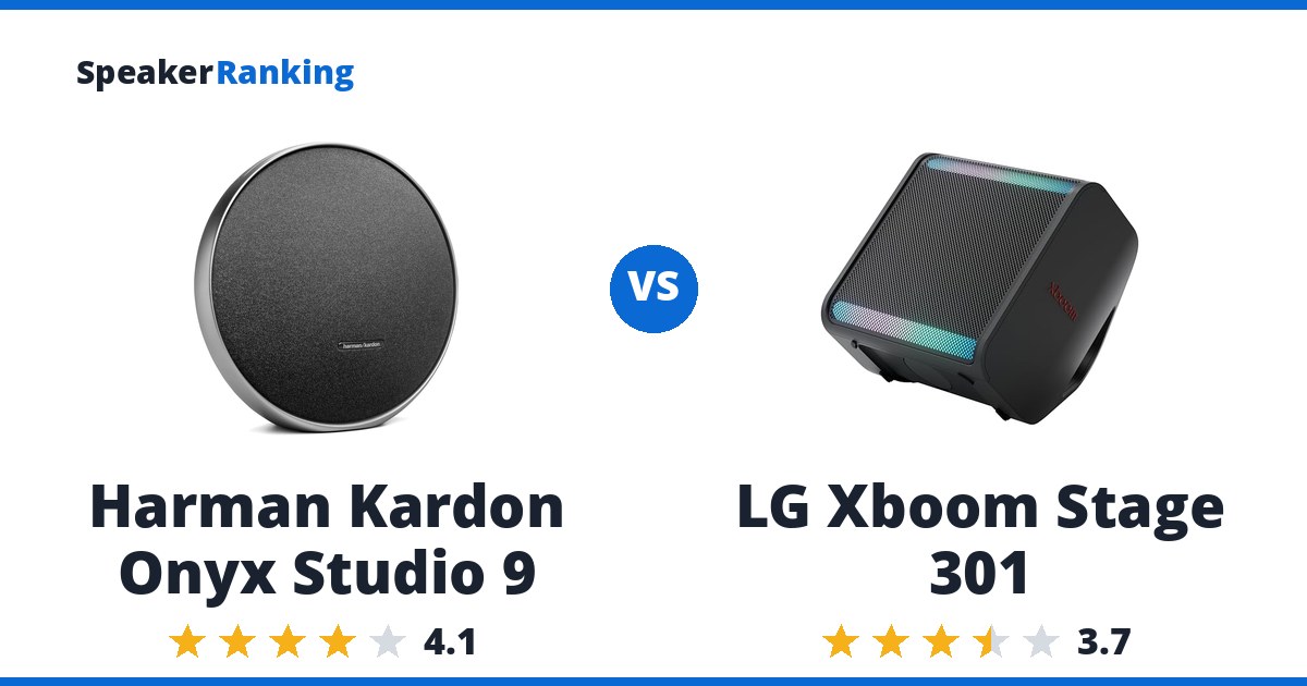 Harman Kardon Onyx Studio 9 vs LG Xboom Stage 301