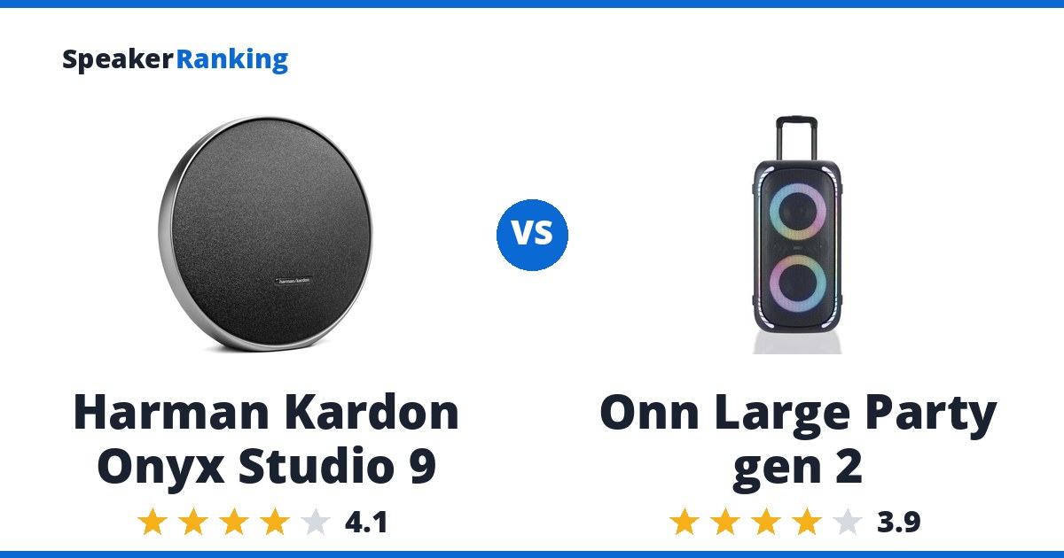 Harman Kardon Onyx Studio 9 vs Onn Large Party gen 2