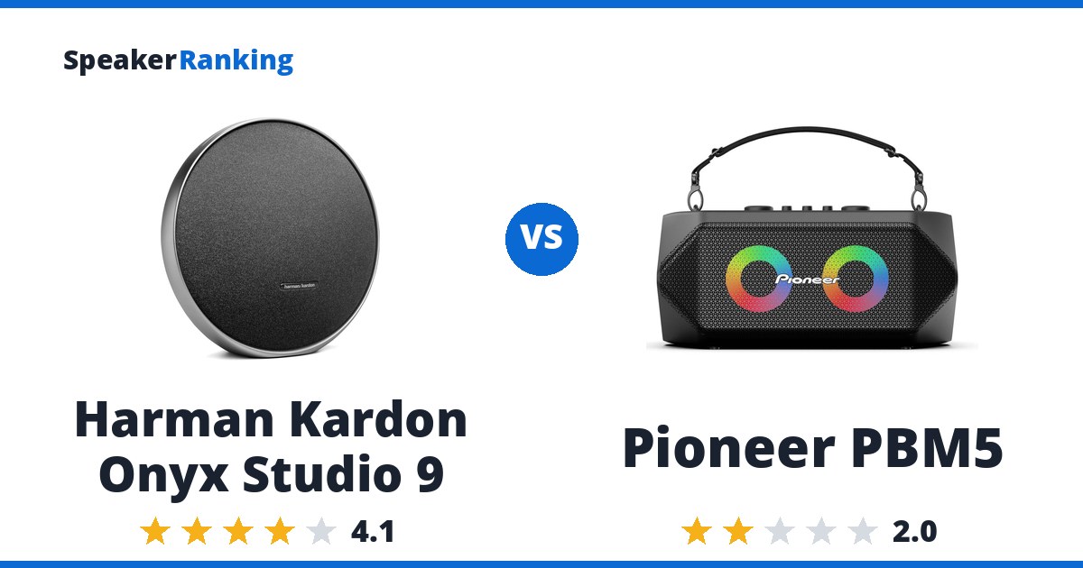 Harman Kardon Onyx Studio 9 vs Pioneer PBM5