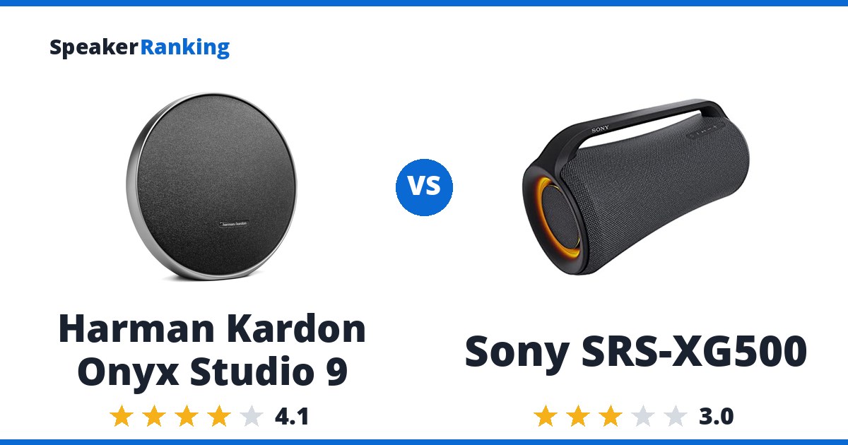 Harman Kardon Onyx Studio 9 vs Sony SRS-XG500
