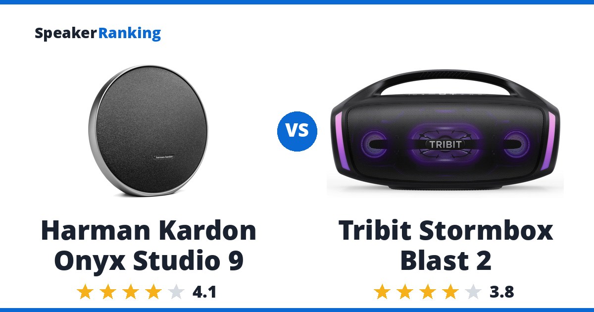 Harman Kardon Onyx Studio 9 vs Tribit Stormbox Blast 2
