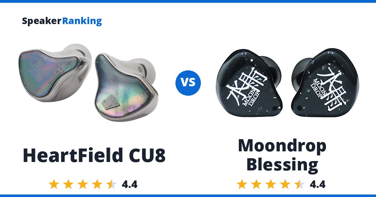 HeartField CU8 vs Moondrop Blessing