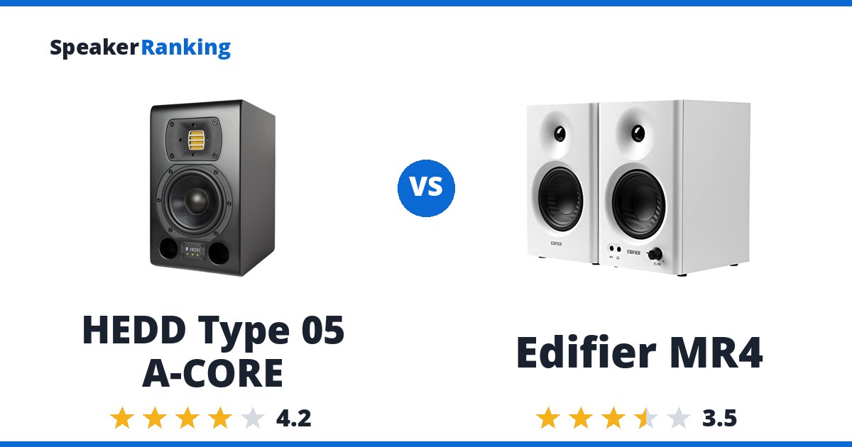 HEDD Type 05 A-CORE vs Edifier MR4
