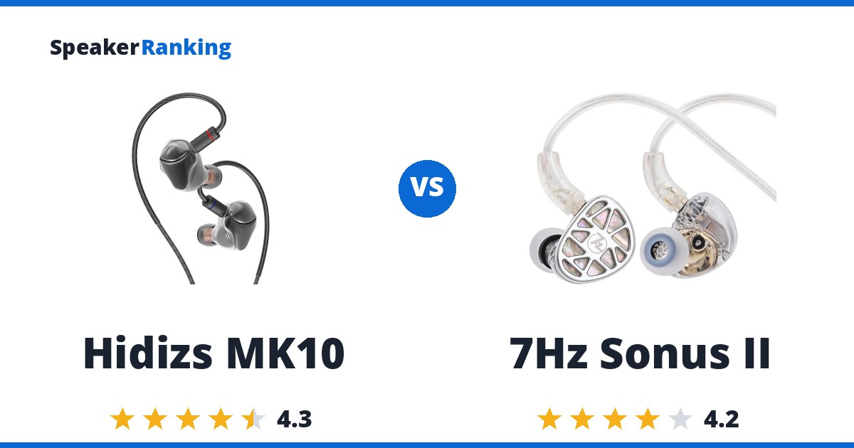 Hidizs MK10 vs 7Hz Sonus II