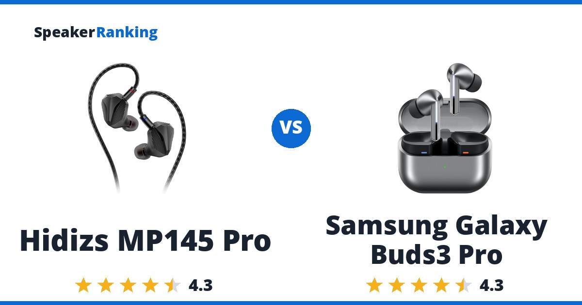 Hidizs MP145 Pro vs Samsung Galaxy Buds3 Pro