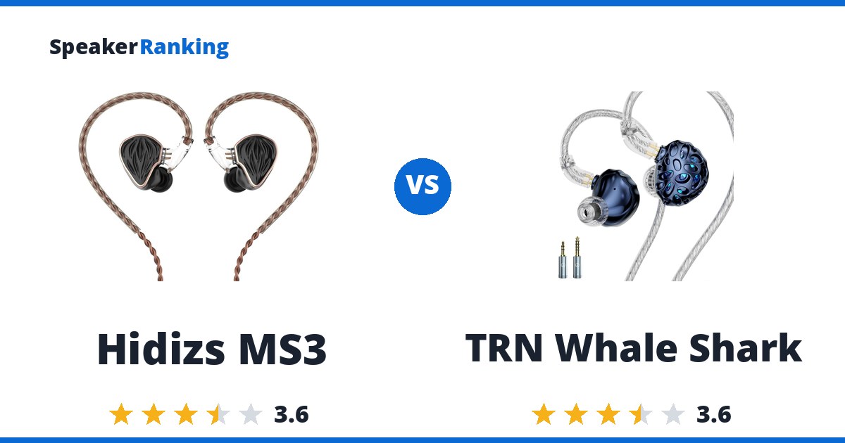 Hidizs MS3 vs TRN Whale Shark