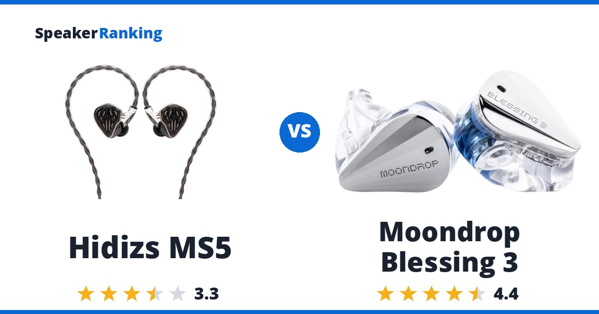 Hidizs MS5 vs Moondrop Blessing 3
