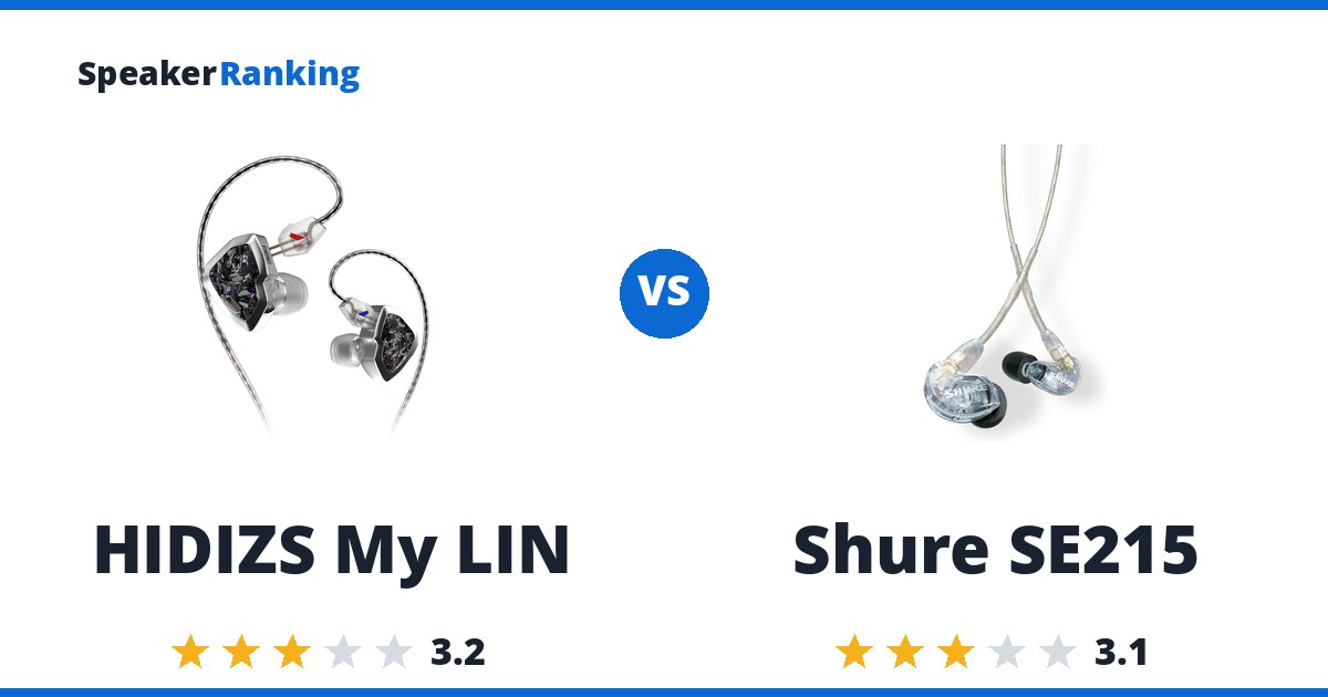 HIDIZS My LIN vs Shure SE215