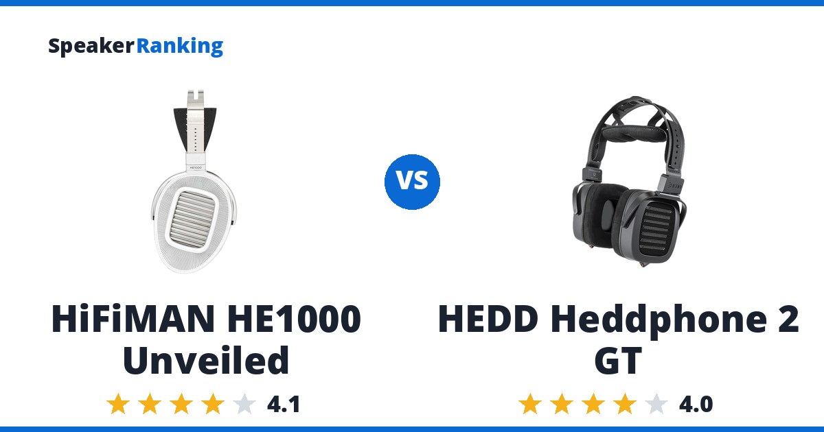 HiFiMAN HE1000 Unveiled vs HEDD Heddphone 2 GT