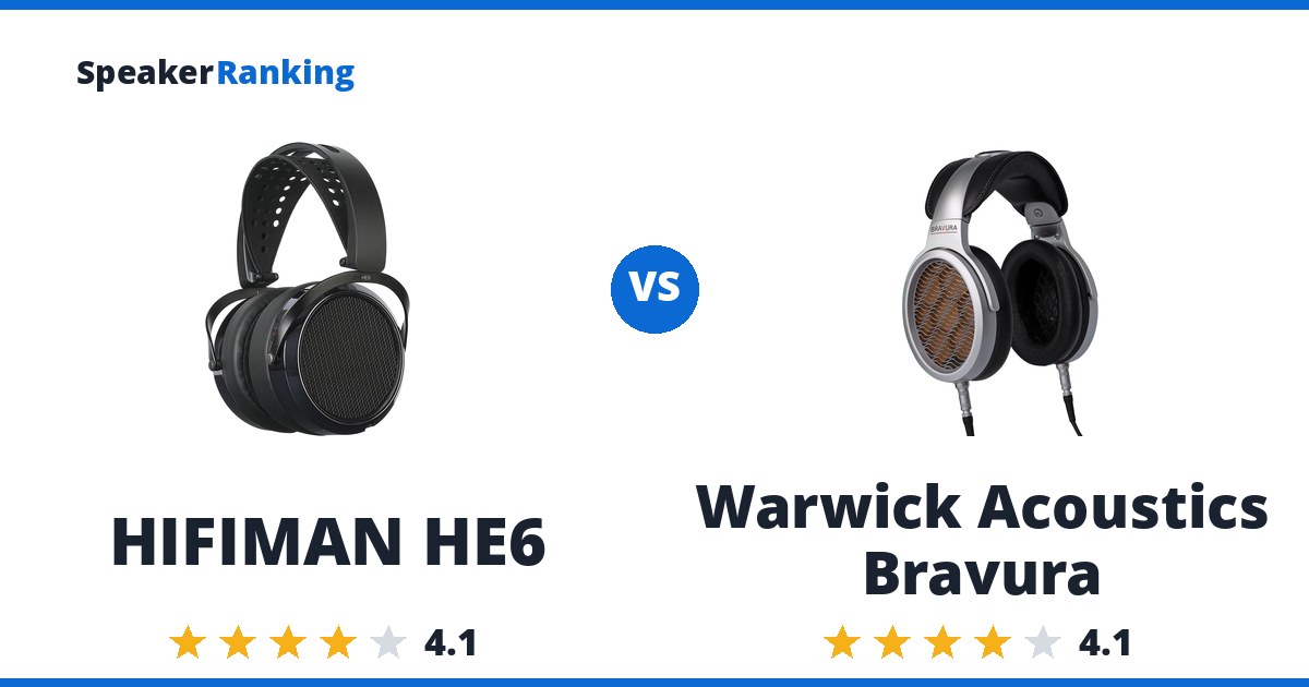 HIFIMAN HE6 vs Warwick Acoustics Bravura
