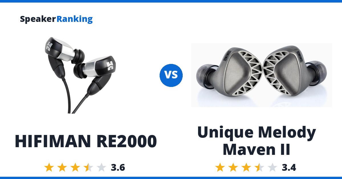 HIFIMAN RE2000 vs Unique Melody Maven II