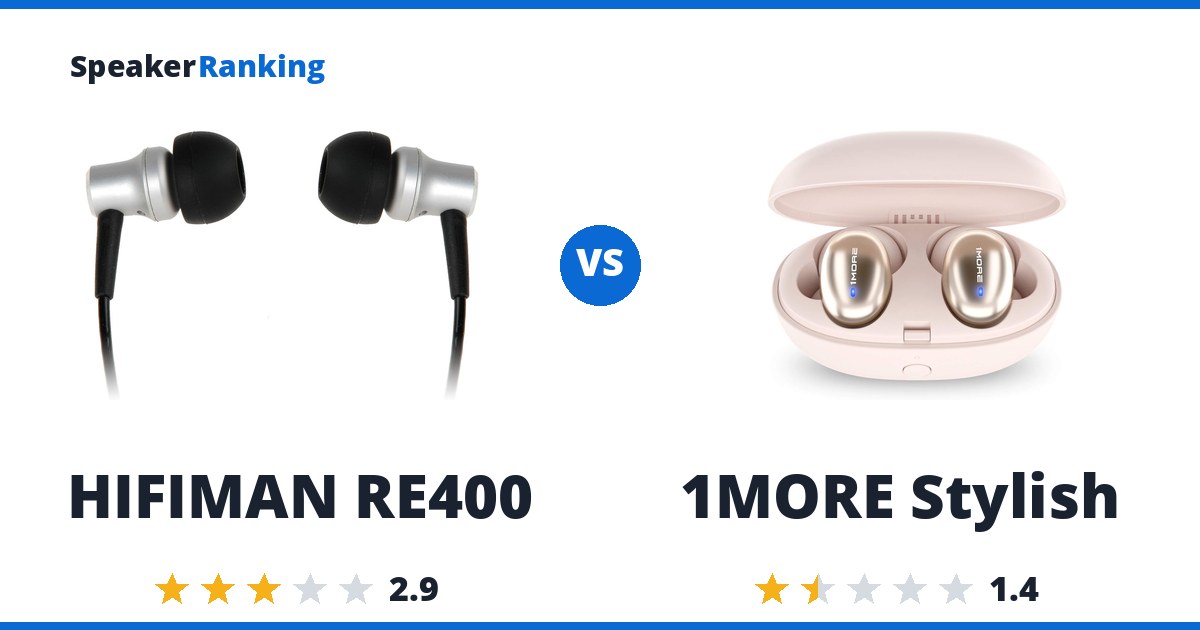 HIFIMAN RE400 vs 1MORE Stylish