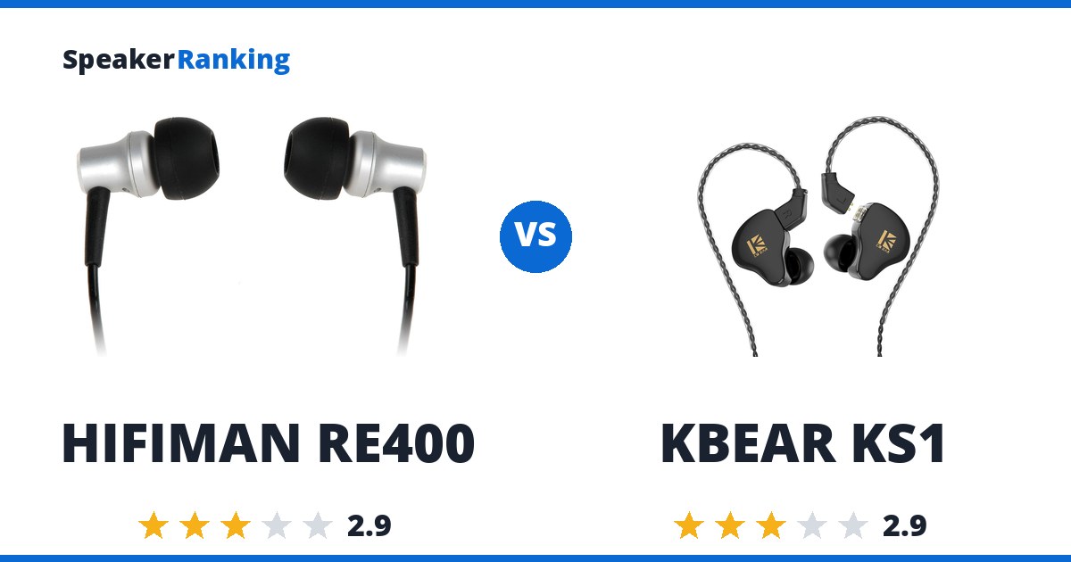 HIFIMAN RE400 vs KBEAR KS1