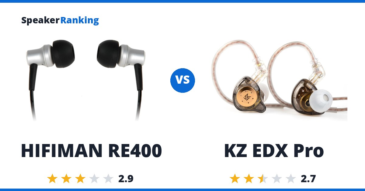 HIFIMAN RE400 vs KZ EDX Pro
