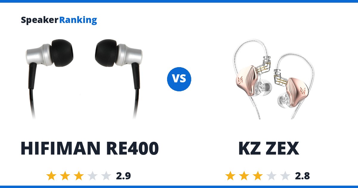 HIFIMAN RE400 vs KZ ZEX