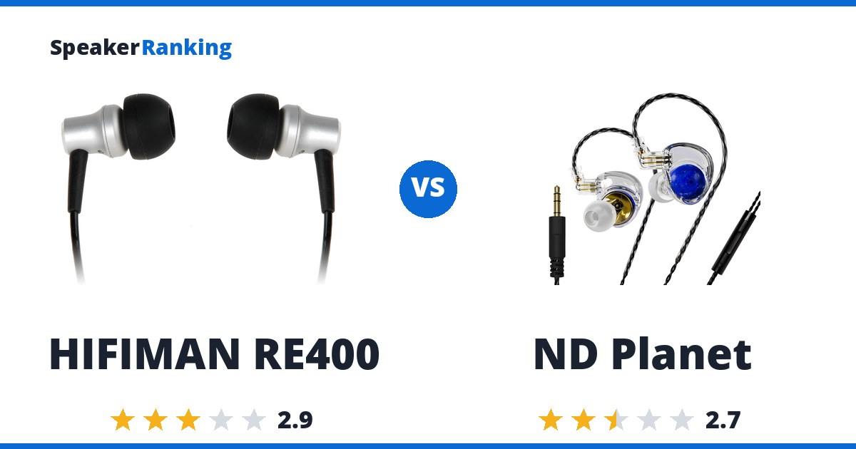 HIFIMAN RE400 vs ND Planet