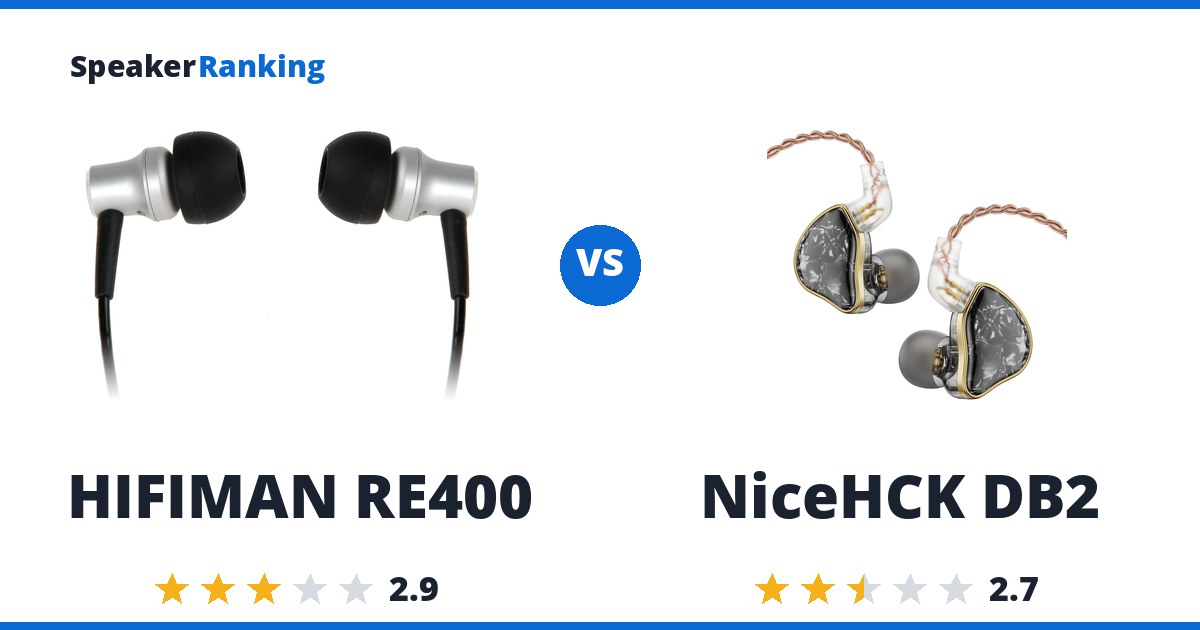 HIFIMAN RE400 vs NiceHCK DB2