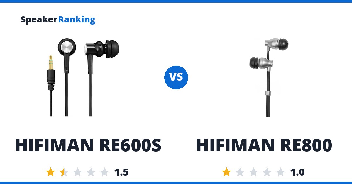 HIFIMAN RE600S vs HIFIMAN RE800