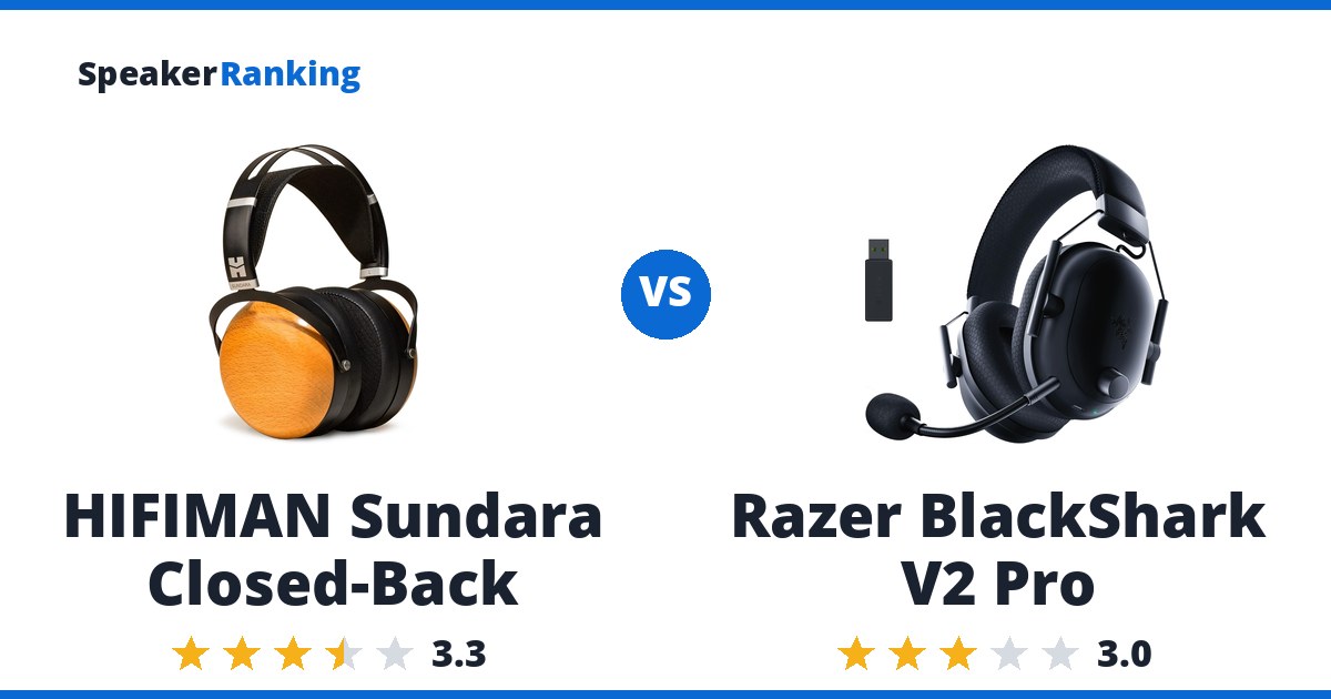 HIFIMAN Sundara Closed-Back vs Razer BlackShark V2 Pro