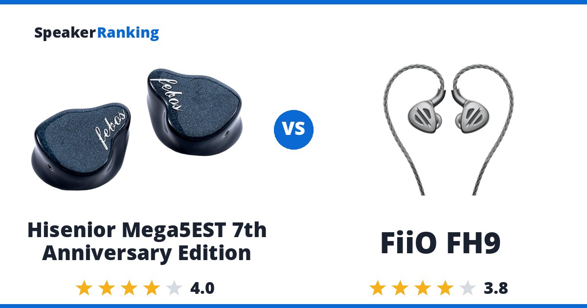 Hisenior Mega5EST 7th Anniversary Edition vs FiiO FH9