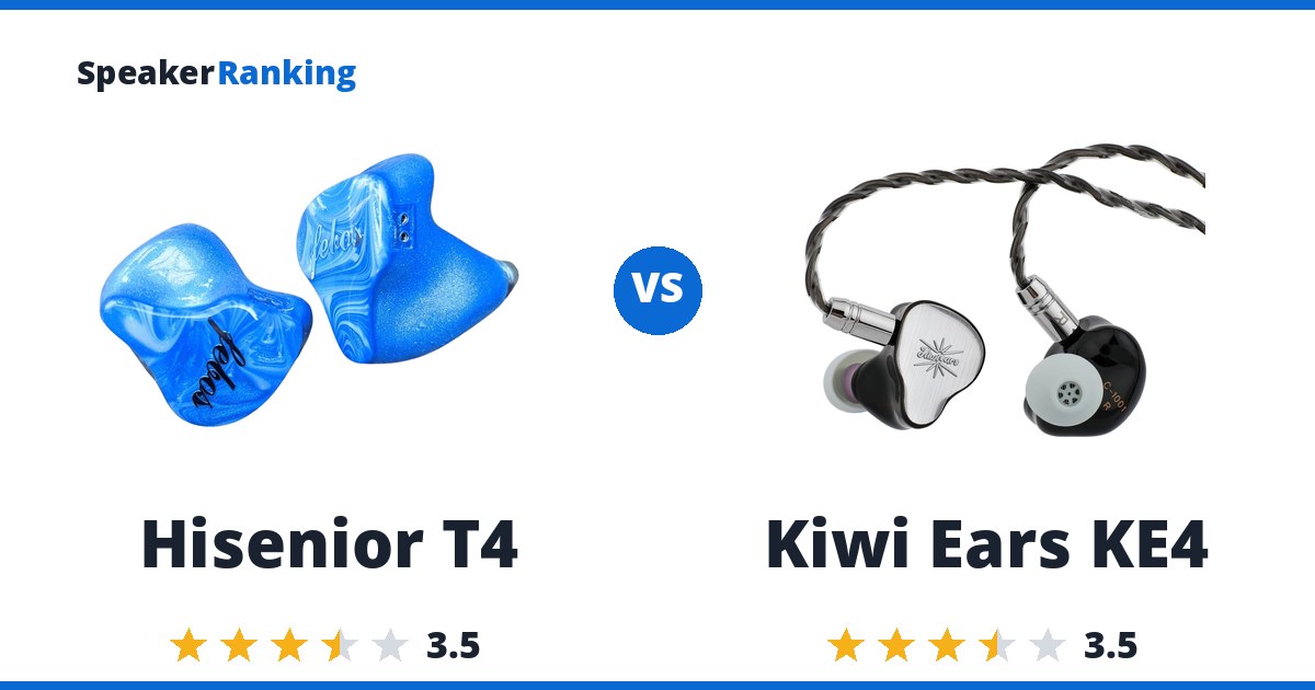 Hisenior T4 vs Kiwi Ears KE4