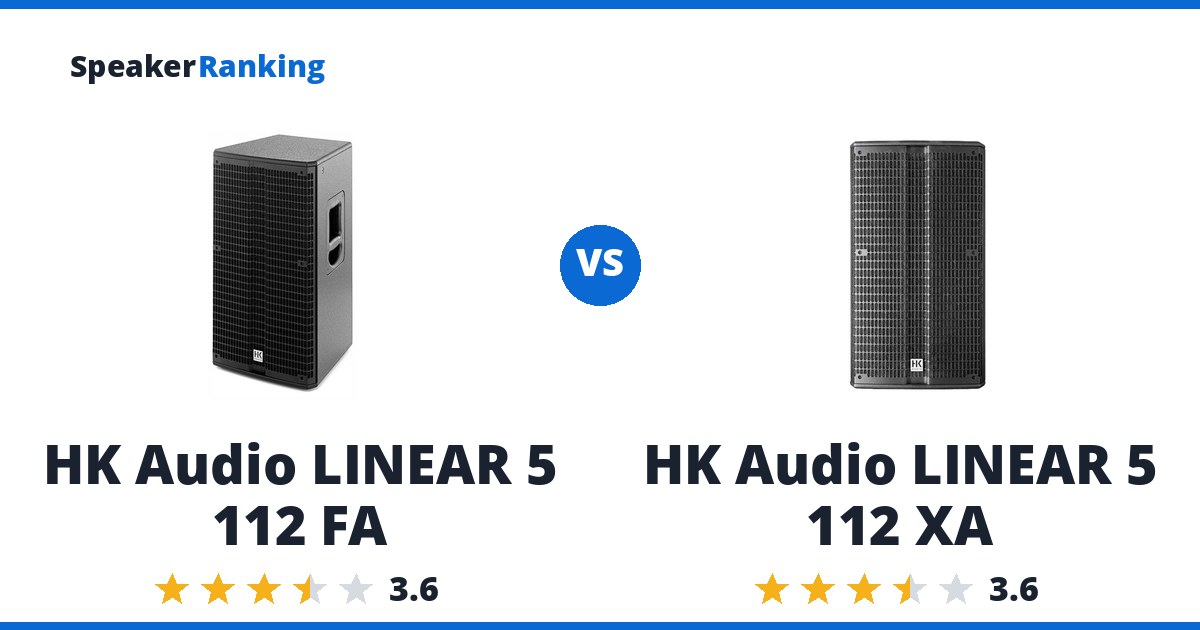 HK Audio LINEAR 5 112 FA vs HK Audio LINEAR 5 112 XA