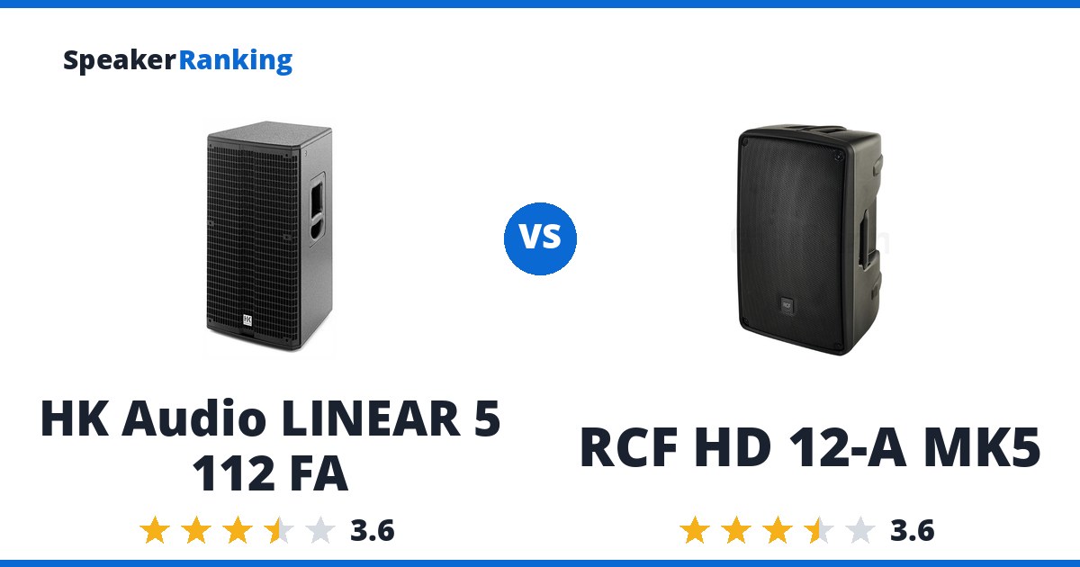 HK Audio LINEAR 5 112 FA vs RCF HD 12-A MK5