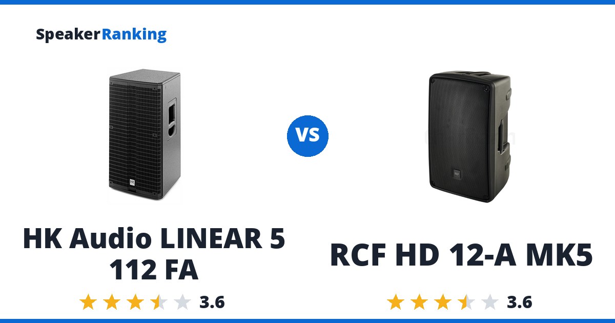 HK Audio LINEAR 5 112 FA vs RCF HD 12-A MK5
