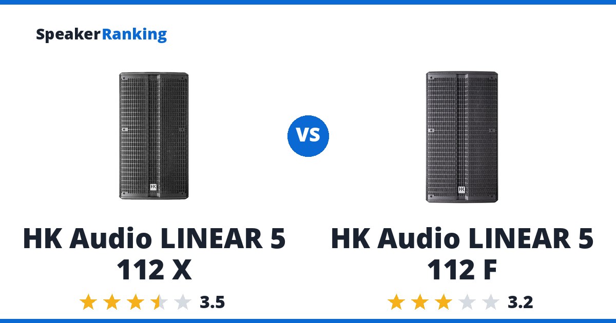 HK Audio LINEAR 5 112 X vs HK Audio LINEAR 5 112 F