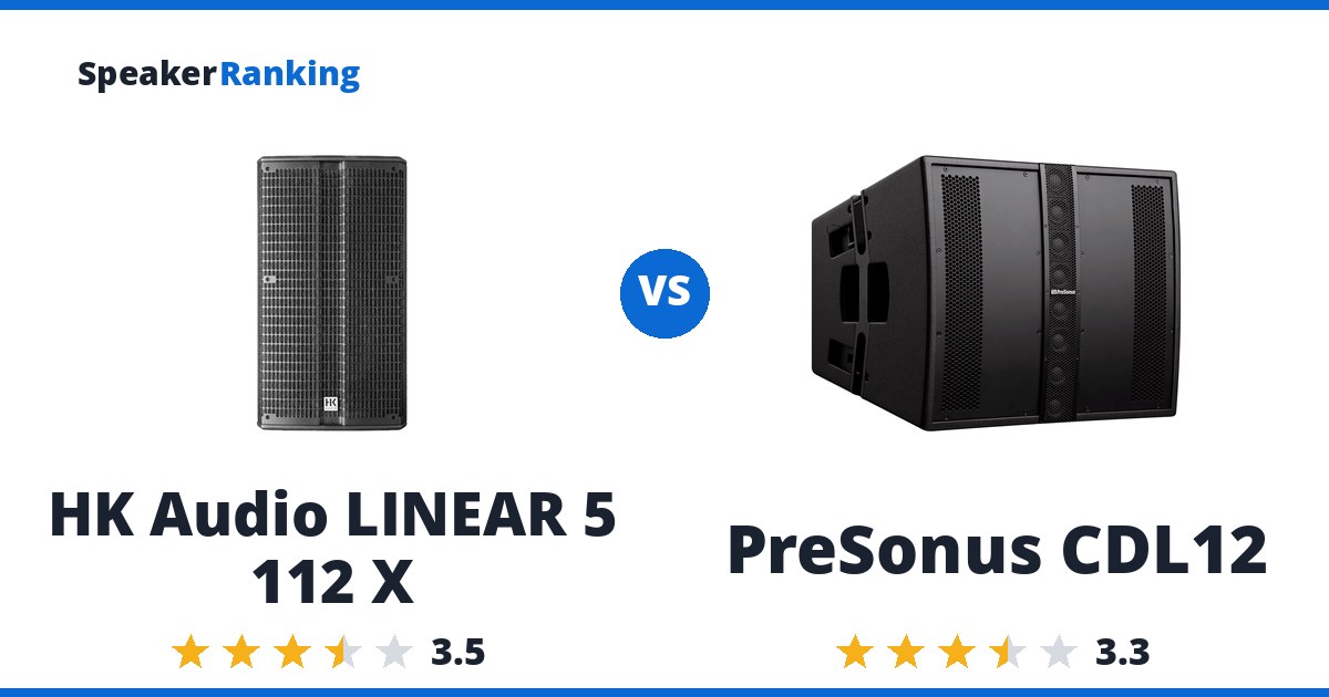 HK Audio LINEAR 5 112 X vs PreSonus CDL12