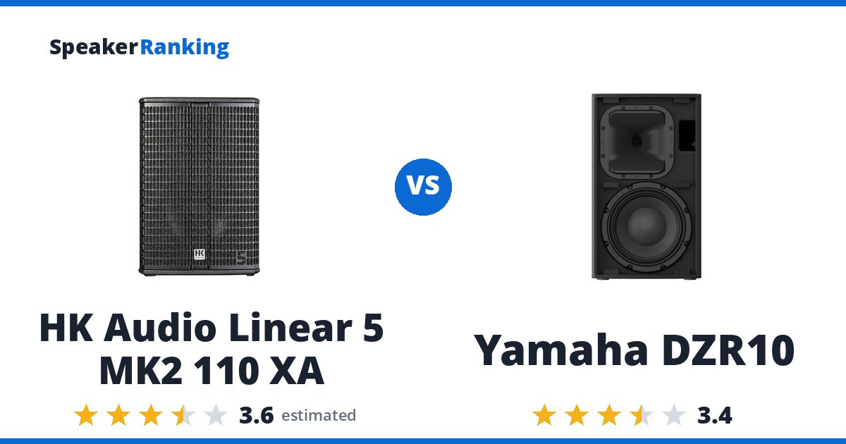 HK Audio Linear 5 MK2 110 XA vs Yamaha DZR10