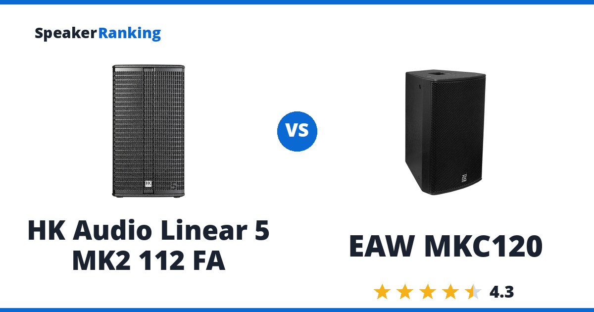 HK Audio Linear 5 MK2 112 FA vs EAW MKC120