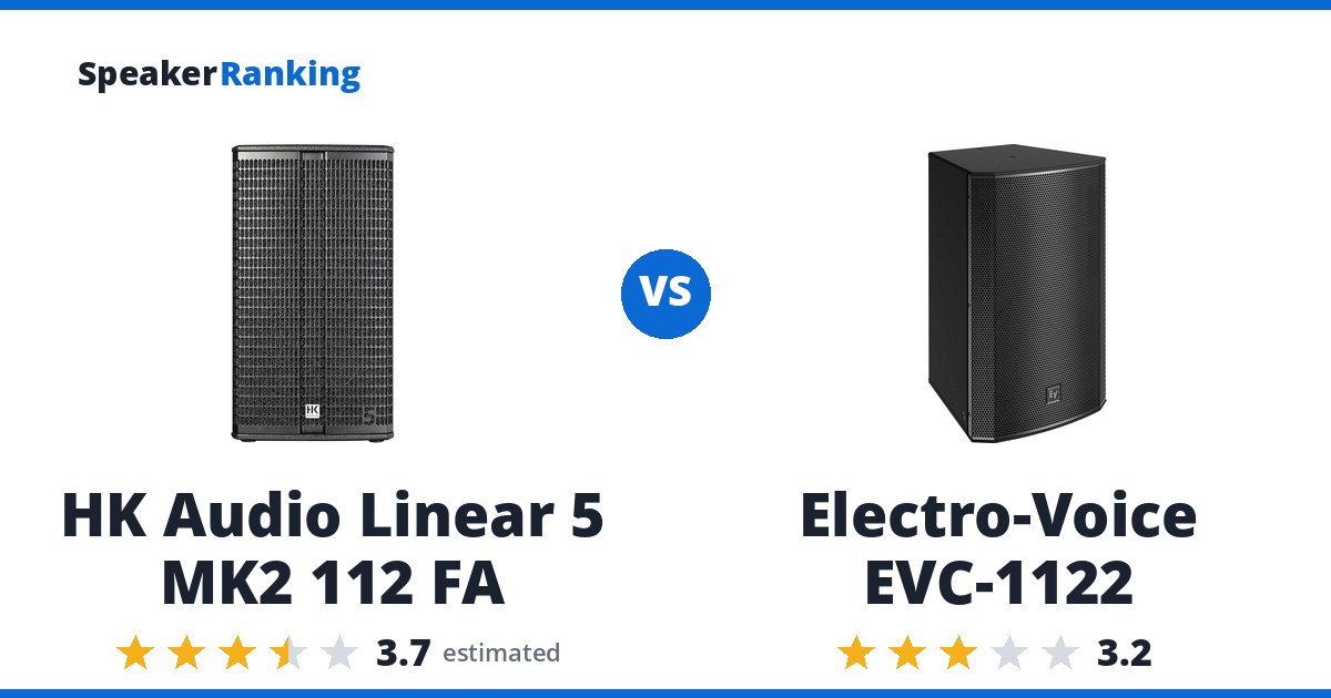 HK Audio Linear 5 MK2 112 FA vs Electro-Voice EVC-1122