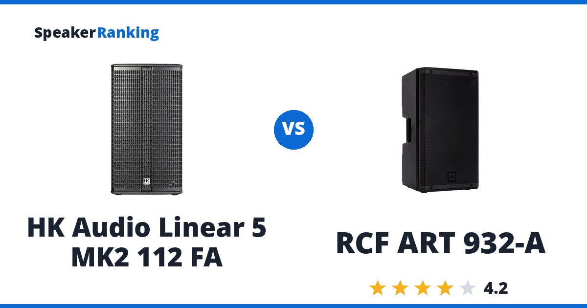 HK Audio Linear 5 MK2 112 FA vs RCF ART 932-A