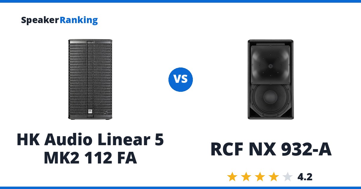 HK Audio Linear 5 MK2 112 FA vs RCF NX 932-A