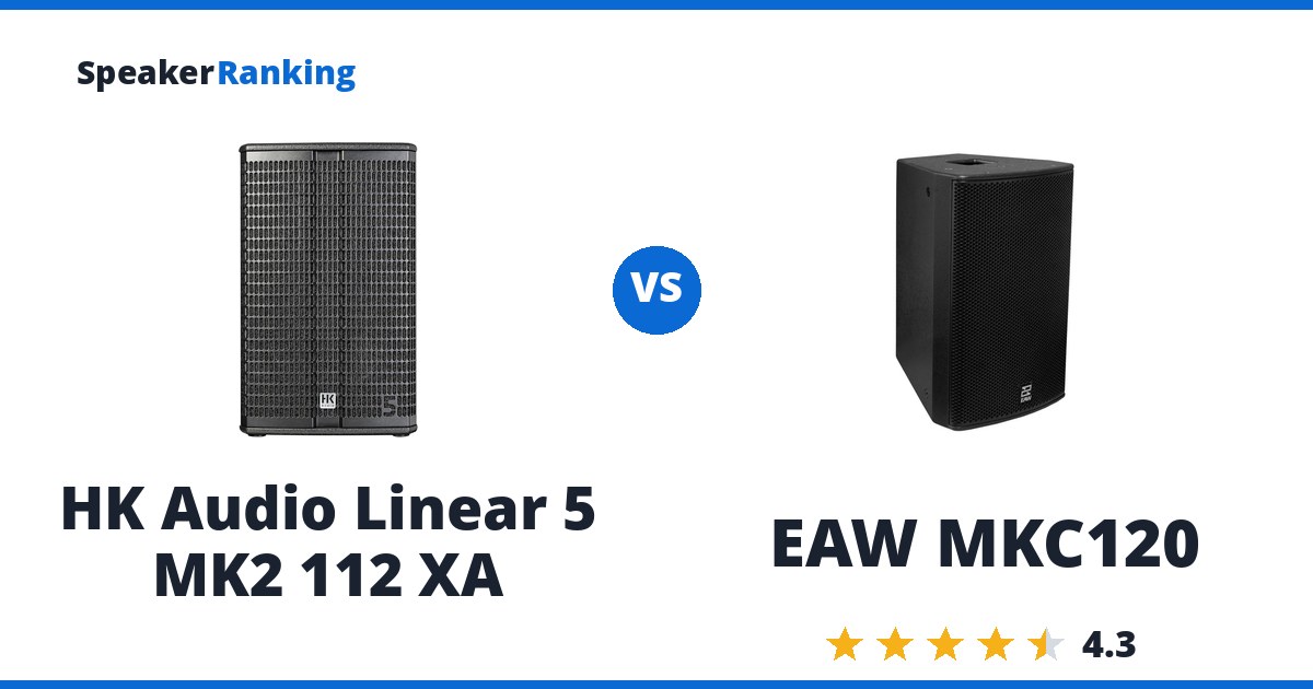 HK Audio Linear 5 MK2 112 XA vs EAW MKC120