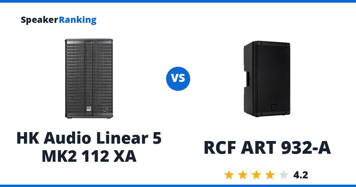 HK Audio Linear 5 MK2 112 XA vs RCF ART 932-A