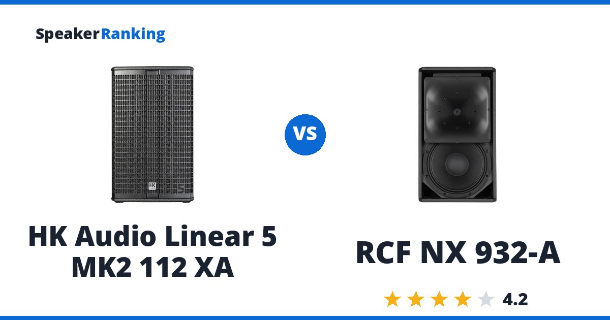 HK Audio Linear 5 MK2 112 XA vs RCF NX 932-A